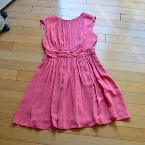 BODEN Pink coral silky sheath dress size 8R